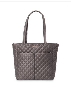 MZ Wallace Quilted Tote - Gray